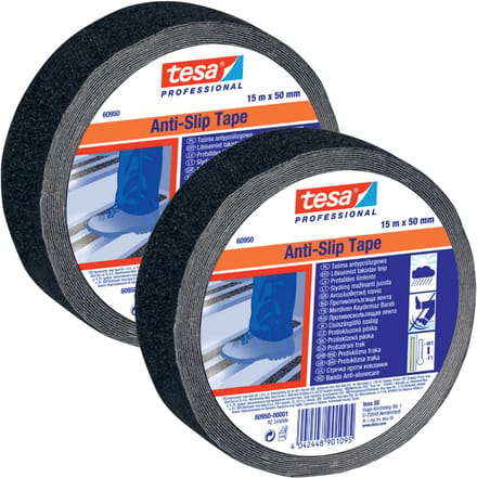 Tesa Serie - Antislip Tape - 15 m x 50 mm - 2 stuks - Zwart
