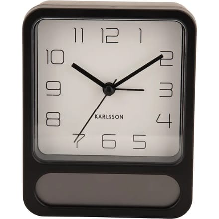 Karlsson Wekker Duo - Zwart - 9.7x4.5x12cm - Scandinavisch