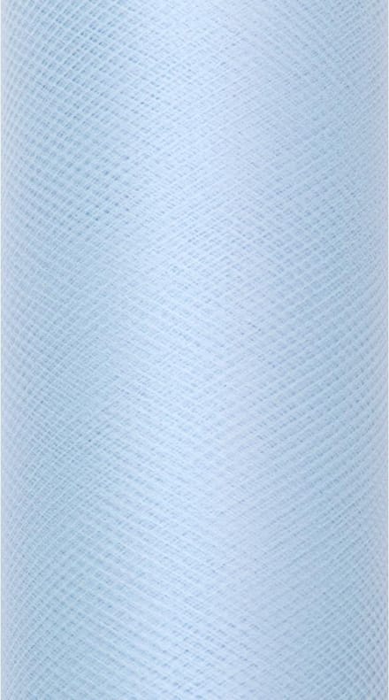 PartyDeco - Tule op rol Sky Blue (0,15 x 9 mtr)