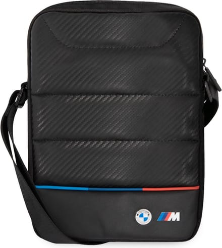 BMW M-Line Tricolor Universele Tablettas (10") - Carbon and Nylon - Zwart