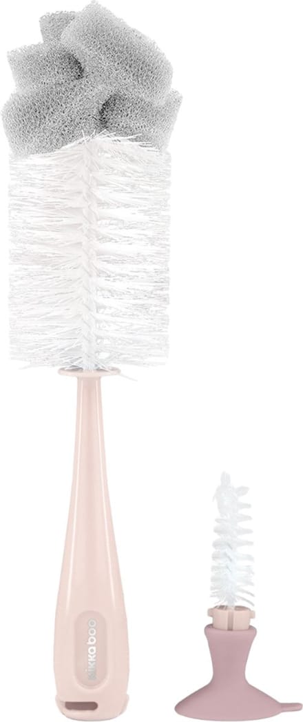 Kikkaboo Flessenborstel 2 in 1 Roze