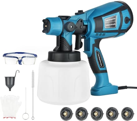 White-Label® Verfspuit - Verfspuiten Electrisch - Verfpistool - Blauw