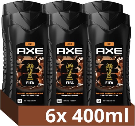 AXE 3-in-1 Douchegel - Dark Temptation XL - 6 x 400 ml