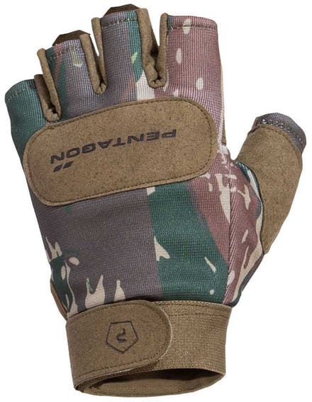 Pentagon Duty Mechanic Camo Korte Handschoenen Groen S Man