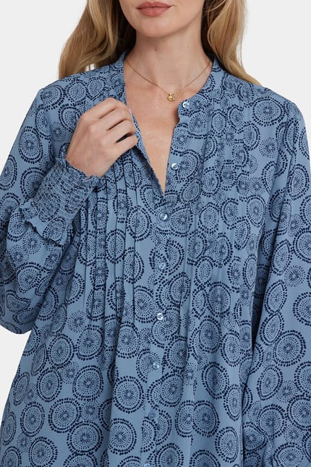 Gepailleerde Boerenblouse | Regen Tuin