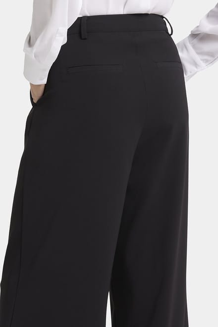 Brede Pantalon Zwart | Zwart