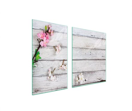 TMK ArtDeko - Snijplank - Hartglas - 100x52 cm - Houtachtig Design