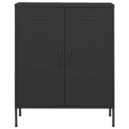 vidaXL - Opbergkast - 80x35x101,5 - cm - staal - antracietkleurig
