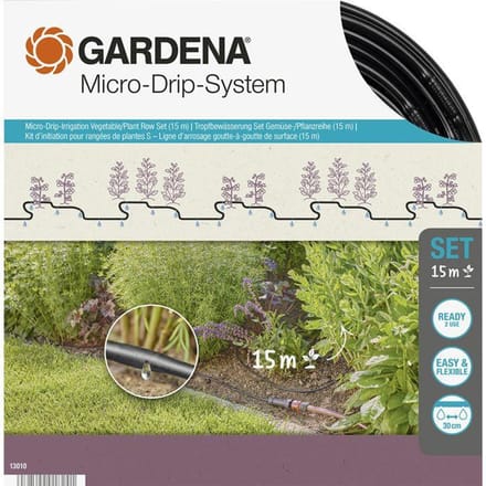 Garddena Micro-Drip-System Startset S voor Rijplanten - Efficiënte en Waterbesparende Bewatering