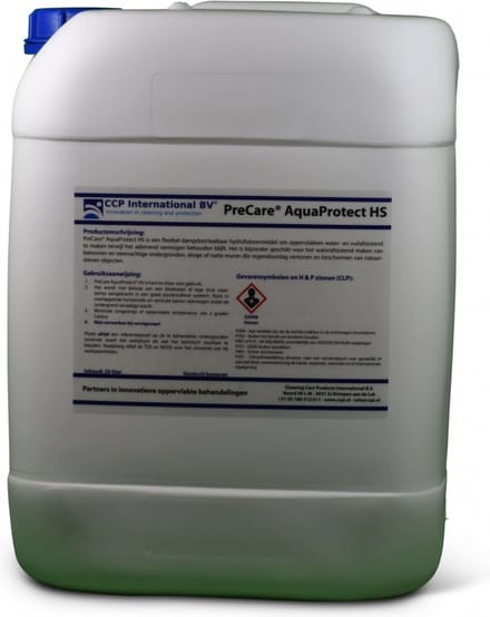 PreCare® AquaProtect HS - Hydrofobeermiddel - Waterafstotend - 20 liter