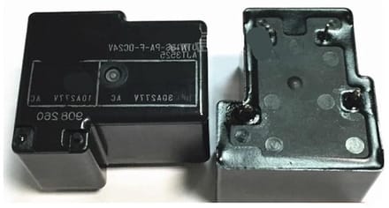 Elektromechanisch relais - Schakelcomponent - Schakelen van circuits - Normaal open contact - 30A contactstroom - Zilverkleurig