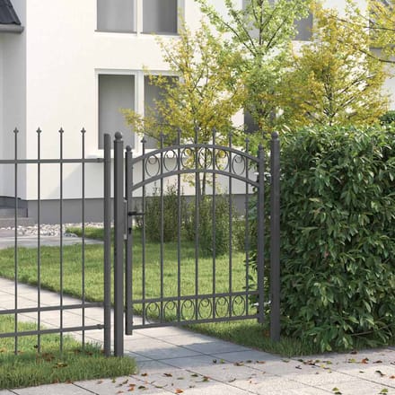 vidaXL - Hekpoort - met - spijkers - EMMEN - 104 - x - 109,5 - cm - Vergrendelbaar