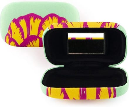 Lipstick-lens-reis doosje, Tulpen Pop-art, groen