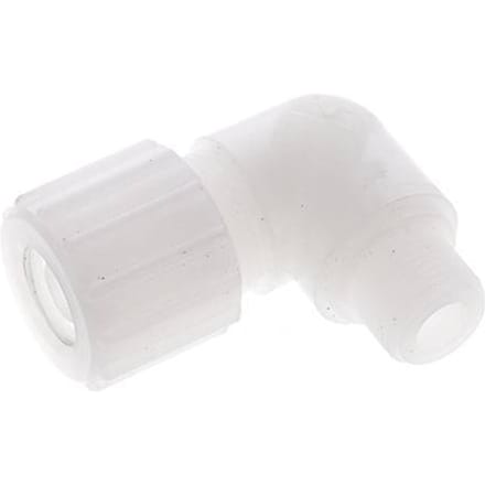 15x9mm & G3/8'' PVDF L-Vorm Knelfitting Buitendraad 10bar Kunststof en Polyamide