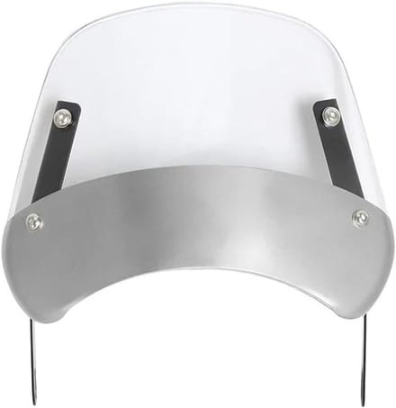 Motor Windscherm - Voorruit Deflector - Comfortabel Rijden - Universele Pasvorm - 6.5-9.45 inch - Wit
