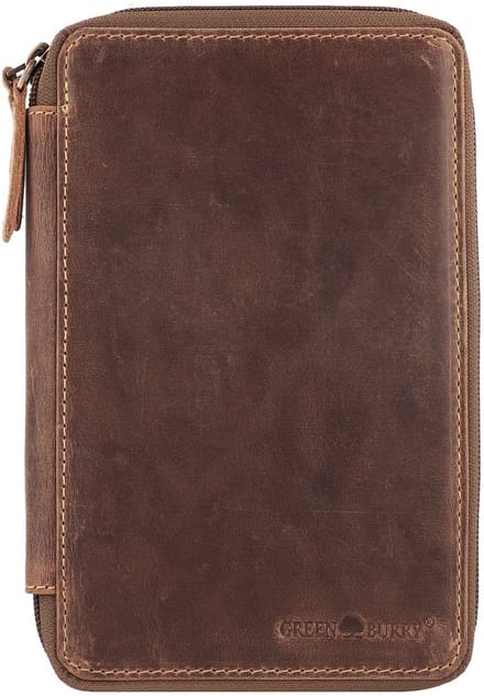 Greenburry Vintage Potloodetui Leer 13 cm