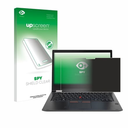 upscreen - privacy screenprotector voor Lenovo ThinkPad Yoga X380 - Folie Beschermfolie Blauwlichtfilter