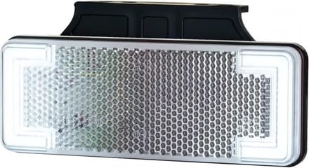 Reflectorlamp Wit 113x44 mm LED 12/24V op houder