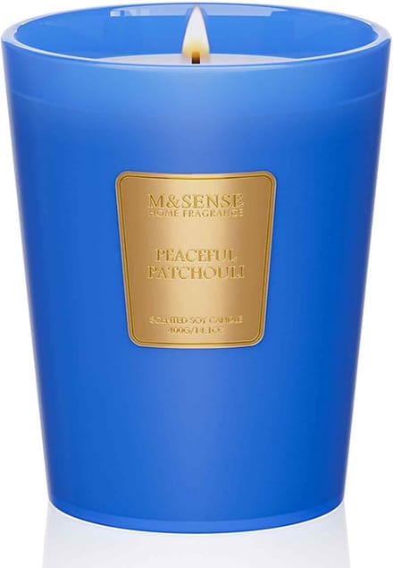 Quiet Patchouli Scented Candle - Natuurlijke Geurkaars met Etherische Oliën voor Ontspanning