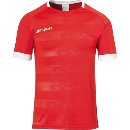 Uhlsport Division 2.0 Shirt Korte Mouw Kinderen - Rood / Wit | Maat: 128