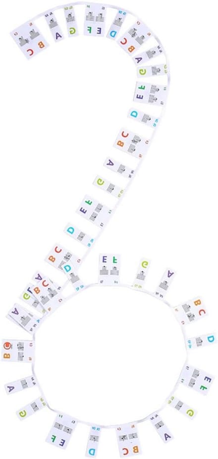 Herbruikbare Siliconen Notenstickers voor 88-Toetsen Piano en Keyboard voor Beginners