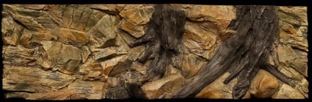 Ceramicnature Achterwand Aquarium Root 146 Cm Polyeste. Bruin