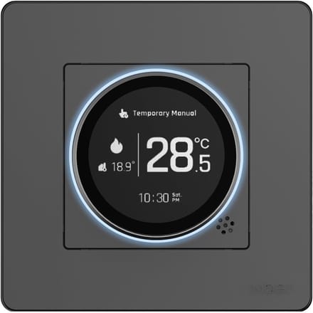 Slimme thermostaat - Verwarming regelaar - Comfort thuis - Instelbare helderheid - 10 x 10 x 7 cm - Wit