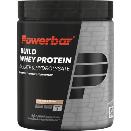 Eiwitpoeder isolate & hydrolysaat koekjes en crème PowerBar Build Whey