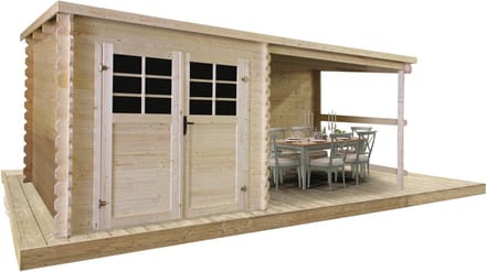 Solid Initia Tuinhuis Eiger 238+277x238cm