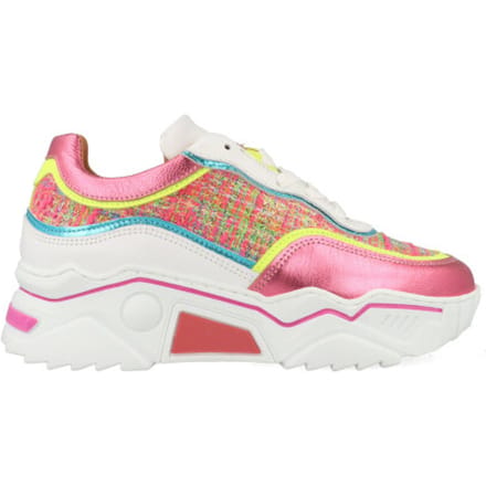 DWRS label Moon Tweed Sneaker Pink / Yellow Größe: 37 | Trainers Outlet | Damen | Rosa