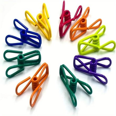 Mini Zaksegelklem Keukenopslag Voedsel Snack Afsluiten Afdichtzak Klemmen Draagbare Verzegelaar Klem Metaal Gereedschap Keukenaccessoires veelkleurig