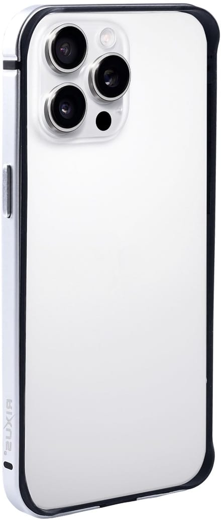 Rixus Crash Guard Case For Apple iPhone 15 Pro White Titanium