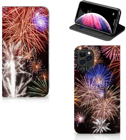 Standcase Hoesje voor Apple iPhone 11 Pro Max Hippe Standcase Vuurwerk