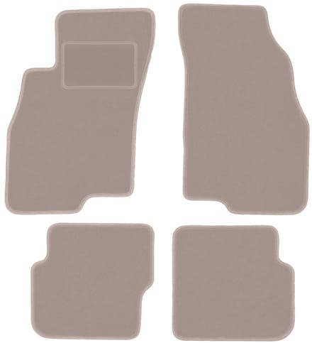 Beige veloursmatten voor: Fiat Punto EVO hatchback (2998-2012)