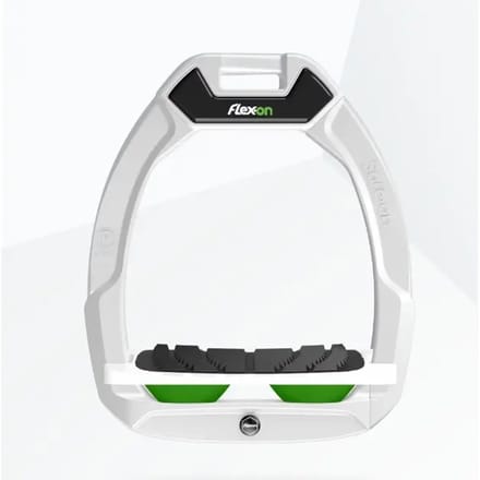 Veiligheidsstijgbeugels met hellende grip Wit/Wit/Groen Flex-On Safe-On