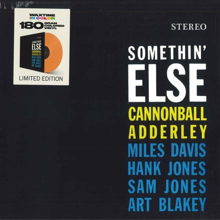 Disque LP CANNONBALL ADDERLEY - Somethin' Else 950614 WaxTime In Colo 2018 Europe Jazz