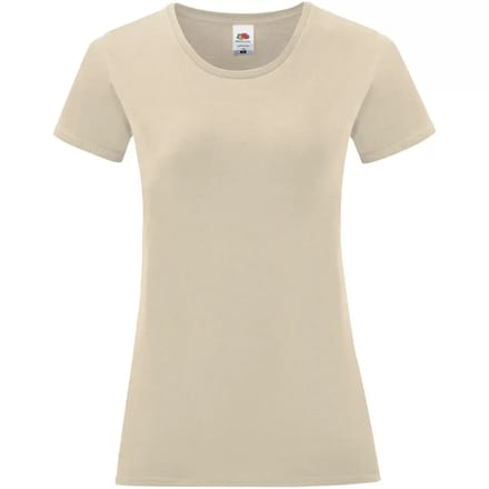 Dames-T-shirt Fruit of the Loom Iconic 150