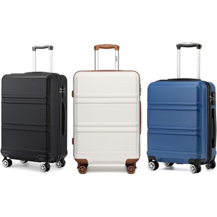 Handbagage koffer: Blauw + groen