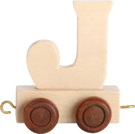 Small Foot - Wooden Letter Train - J - 12 pieces