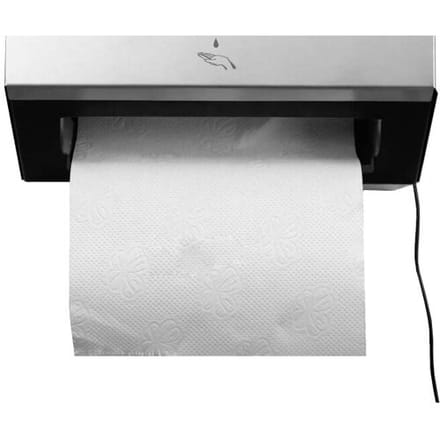 GGM Gastro Papierrollenhandtuchspender - mit Sensor - Edelstahl Zilver