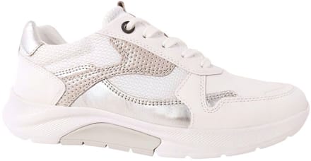 Gabor Rollingsoft Sneaker 66.925.51 Wit Zilver