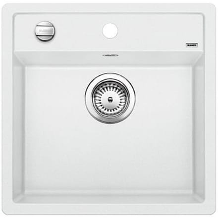 Spoelbak Blanco Dalago 5 opbouw wit 518524. Draaiknopbediening.