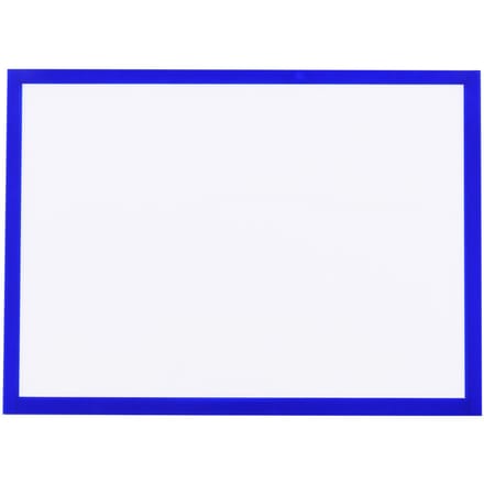 Magnetische Bestandsframe Transparant PVC Document Display Frame voor A4-formaat Briefpapier Foto blauw