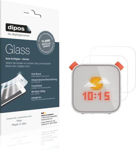 dipos – 2x Pantserfolie geschikt voor Yoto Player 3. Gen | 9H Screenprotector