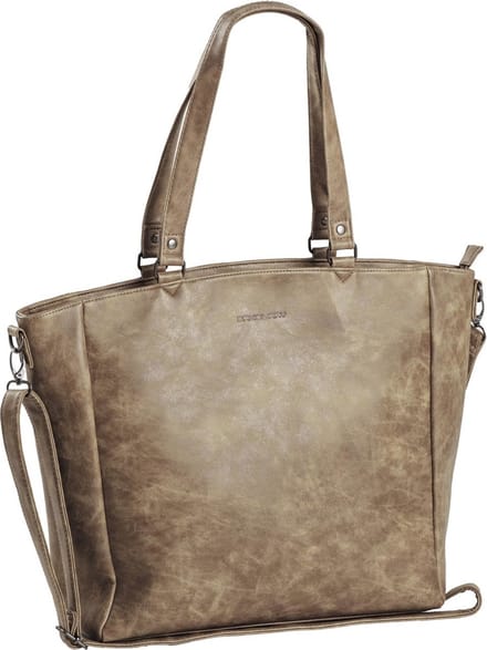 Daniel Ray Sumter Laptoptas / Schoudertas - Grote Shopper met Laptopvak 15,6 inch - Beige