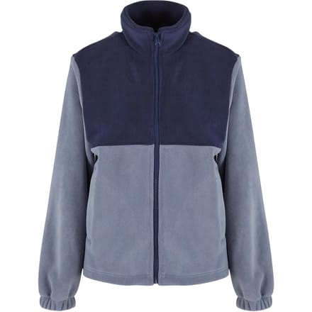 Urban Classics - Double Polarfleece Jacket - S - Donkerblauw/Grijs