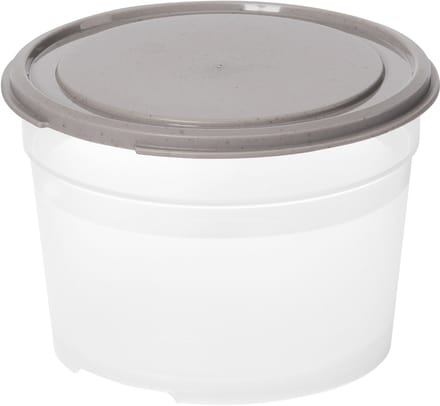 smartstore vershouddoos, rond, 0,6 L, grijs / transparant