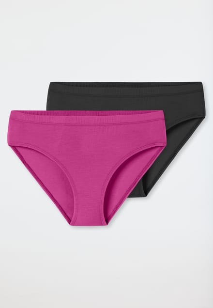 Slips, set van 2, zwart/roze - Fresh Vibe 140