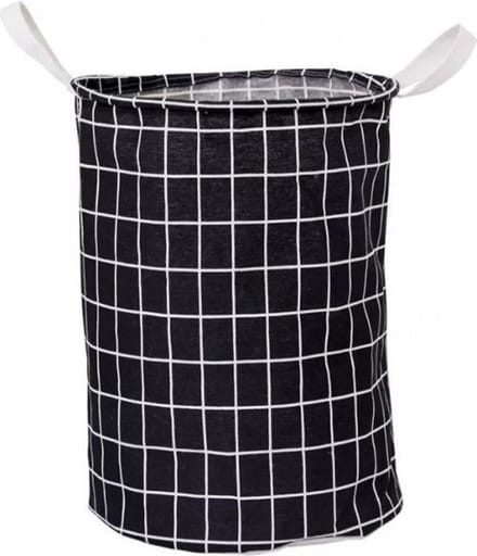 Clever Storage Stoffen wasmand met handgrepen - Zwart