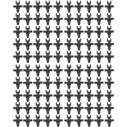 100 Stuks 4/7mm Slang Micro-stekelige Einddoppen Irrigatie Fitting Kit voor Tuinen Landschapsarchitectuur Gazons gray